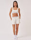 Cropped Lounge Set - Cream