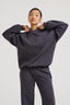 Embossed Crewneck - Charcoal
