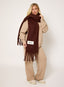 Knitted Scarf - Chocolate