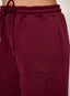 Lovers Wide Leg Joggers - Burgundy