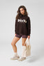 DÈS VU Chocolate knit with cream writing