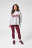 DÈS VU Grey and Burgundy knit jumper