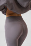 DÈS VU details of charcoal grey leggings
