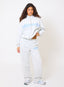DÈS VU wide leg joggers grey and blue