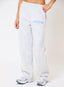 DÈS VU wide leg joggers grey and blue