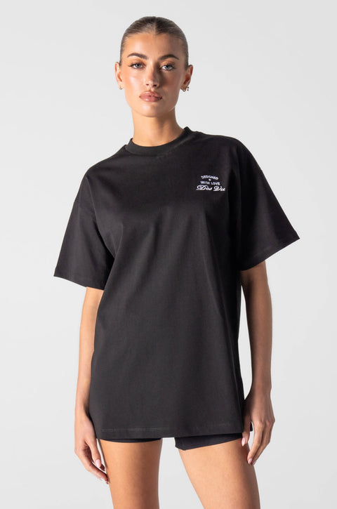 Essential Oversized Tee - Black – Dès Vu