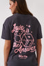Love Is The Answer T Shirt - Charcoal