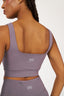 Square Neck Bra - Charcoal