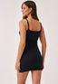 Knotted Pointelle Dress - Black