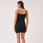 Knotted Pointelle Dress - Black