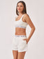 Cropped Lounge Set - Cream