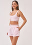 Cropped Lounge Set - Pastel Pink