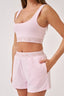 Cropped Lounge Set - Pastel Pink