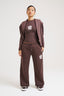 Wide Leg Joggers - Chocolate