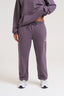 Double Logo Cuffed Joggers - Dark Mauve