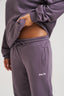 Double Logo Cuffed Joggers - Dark Mauve