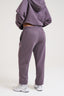 Double Logo Cuffed Joggers - Dark Mauve