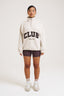 Club Quarter Zip Sweat - Light Stone