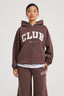 Club Oversized Hoodie - Chocolate