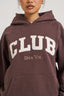 Club Oversized Hoodie - Chocolate