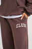 Club Wide Leg Joggers - Chocolate