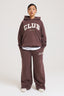 Club Wide Leg Joggers - Chocolate