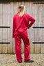 Satin Pyjama Bottoms - Crimson