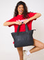 DÈS VU Zip Tote Bag - Black