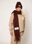 Knitted Beanie - Chocolate