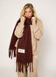 Knitted Scarf - Chocolate