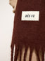 Knitted Scarf - Chocolate