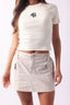 Cargo Mini Skirt - Stone