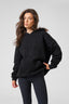 DÈS VU black embossed daily hoodie