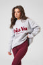 DÈS VU Grey and Burgundy knit jumper