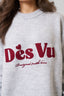 DÈS VU Grey and Burgundy knit jumper