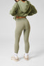 DÈS VU back of olive green leggings