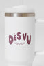 Close up image of Dès Vu Water Bottle and Straw