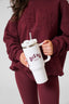 Dès Vu Water Bottle and Burgundy Daily Hoodie