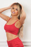 Cropped Bralette - Red
