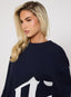 422 Knitted Jumper - Navy