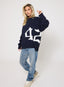 422 Knitted Jumper - Navy