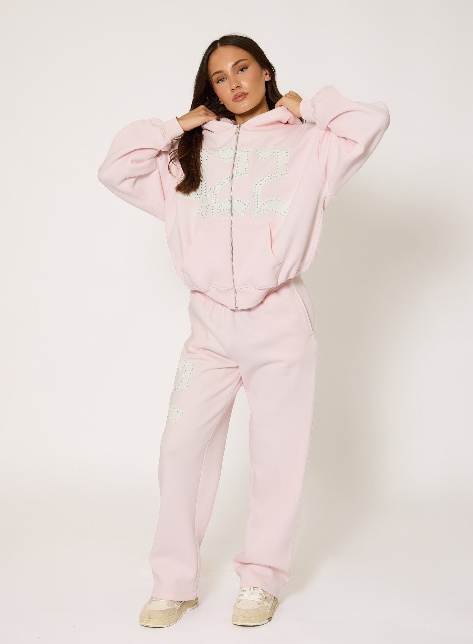 422 Oversized Zip Hoodie - Light Pink – Dès Vu