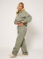 Lovers Wide Leg Joggers - Olive