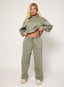 Lovers Wide Leg Joggers - Olive