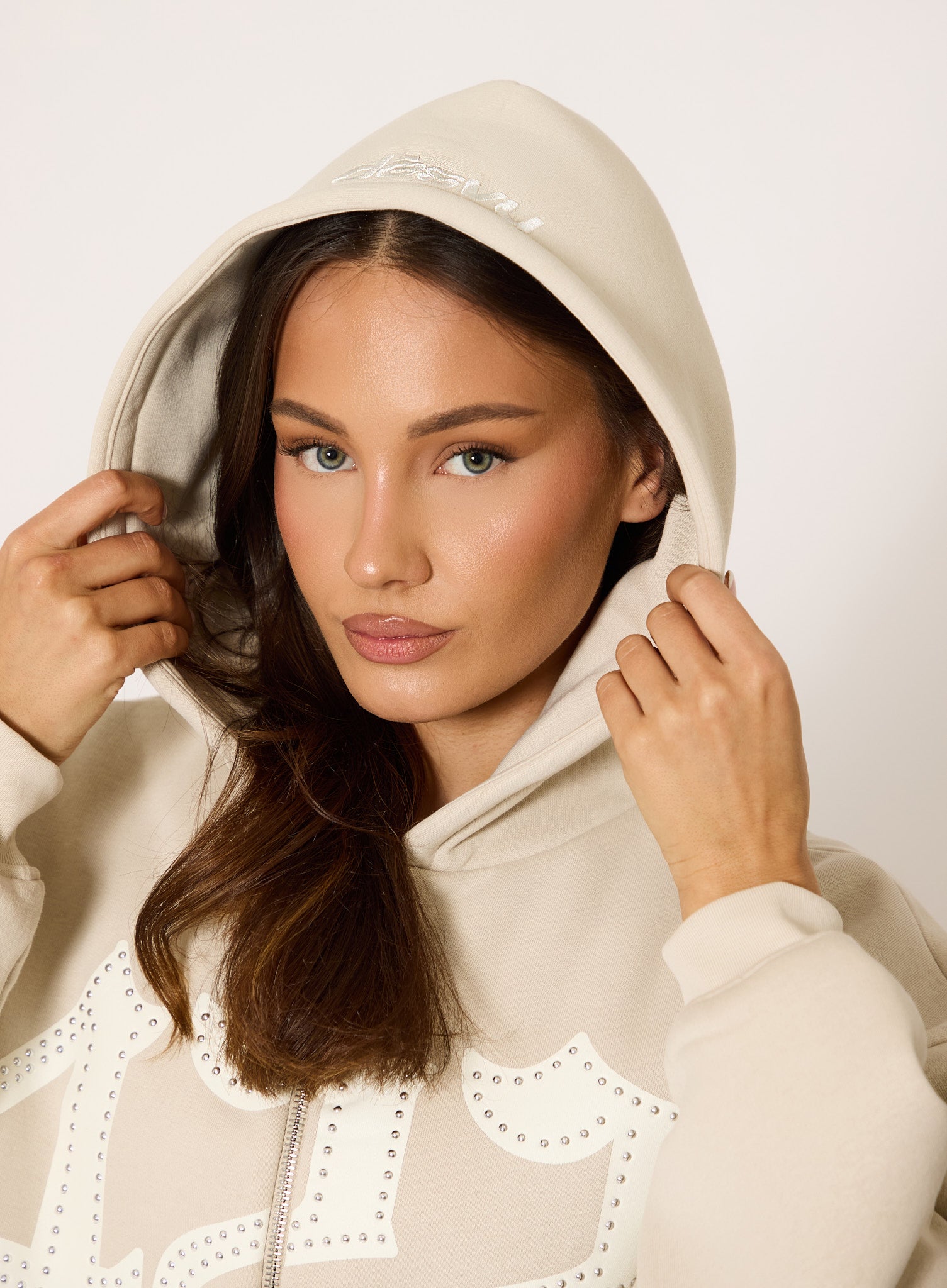 422 Oversized Zip Hoodie - Stone – Dès Vu